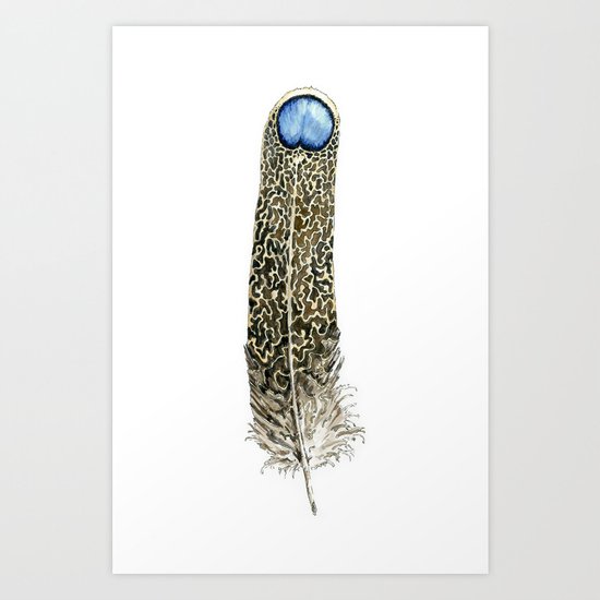Pheasant Feather - 02 Art Print
