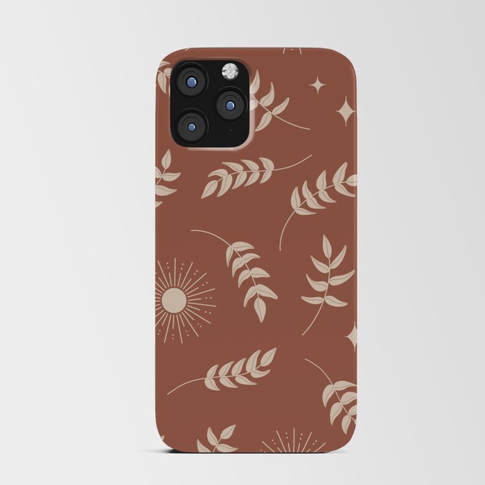 Solstice Leaves (Rust) iPhone Card Case