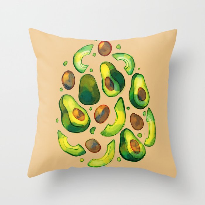 Avocado Avocado Throw Pillow