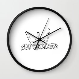 Supermoto Graffiti Crown Logo Wall Clock | Supermotolover, Biker, Exc250, Exc, Endurofan, Wheelie, Supermoto, Wheely, Erzbergrodeo, Graffity 