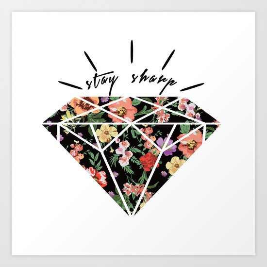 Stay Sharp! Art Print