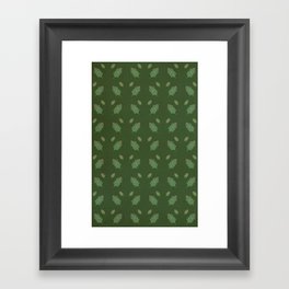 leaf pattern Framed Art Print