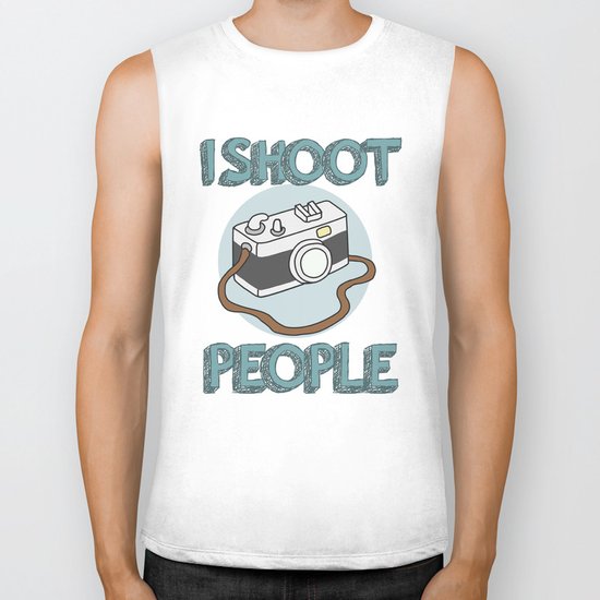 I Shoot People Biker Tank