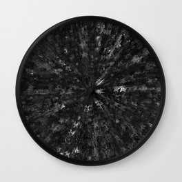 Monochrome black sky Wall Clock