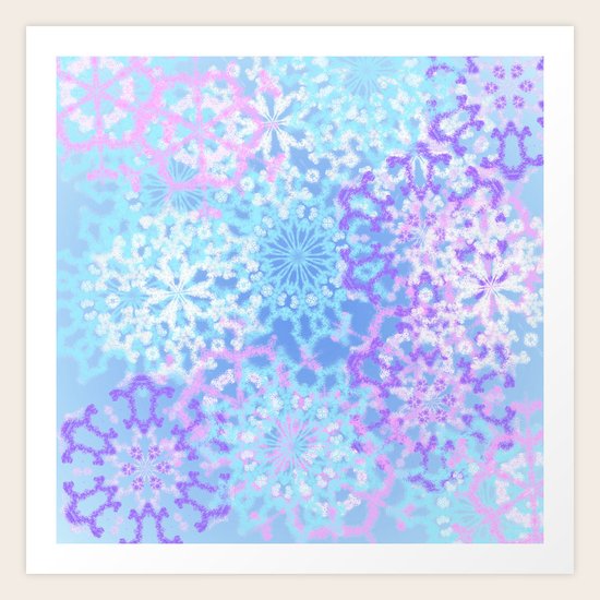 Pastelflakes Art Print