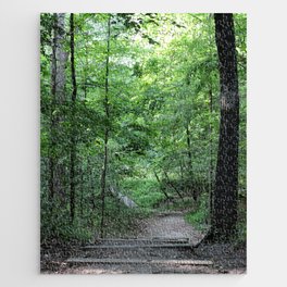 Walking Through the Woods Vertical Jigsaw Puzzle