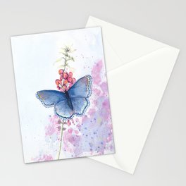 Butterfly blue Stationery Cards