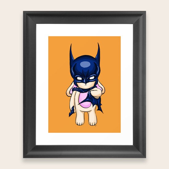 BatBun Framed Art Print