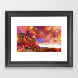 Red Rocks Sunrise Framed Art Print