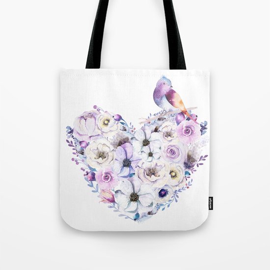 Heart Bouquet flowers #2 Tote Bag
