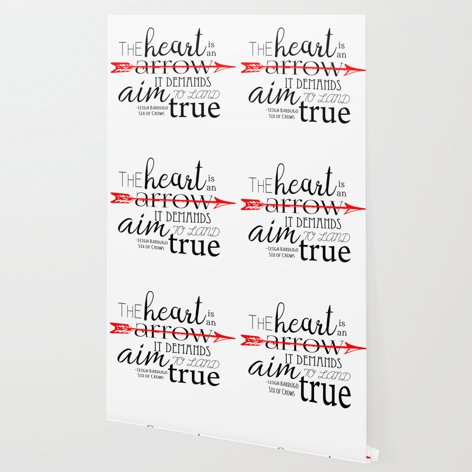 The Heart Is An Arrow Six Of Crows By Leigh Bardugo Wallpaper By Amirrorofinkandmadness Society6