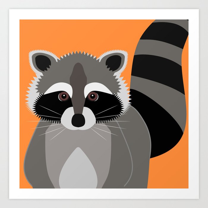 Raccoon Mischief Art Print