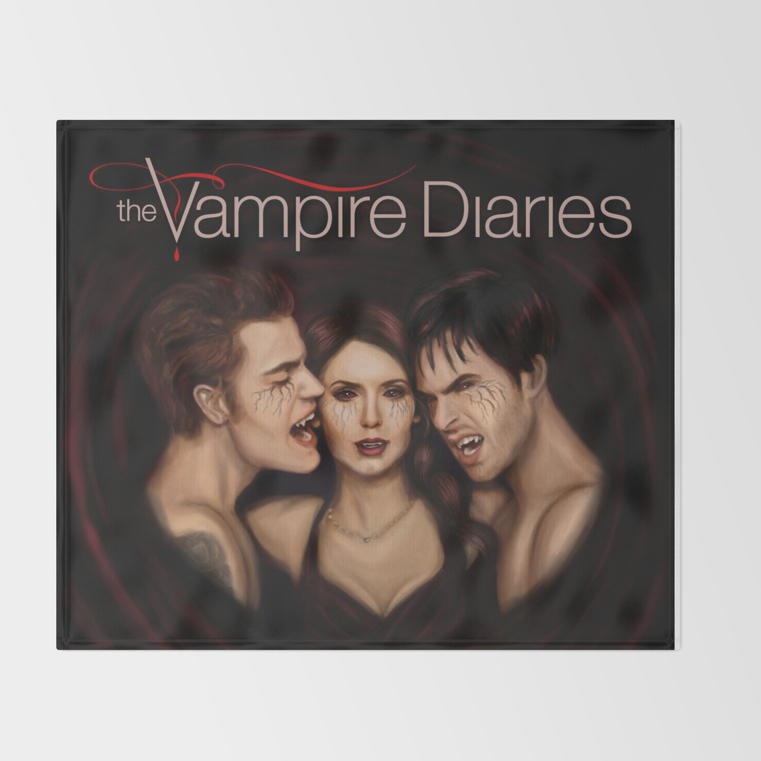 Vampire Diaries Throw Blanket By Artfromthecrypt Society6