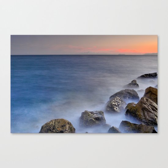 "The struggle of the sea" Canvas Print