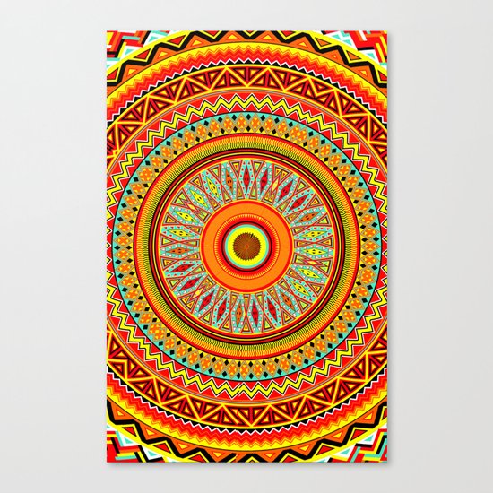 Mandala Aztec Pattern 5 Canvas Print