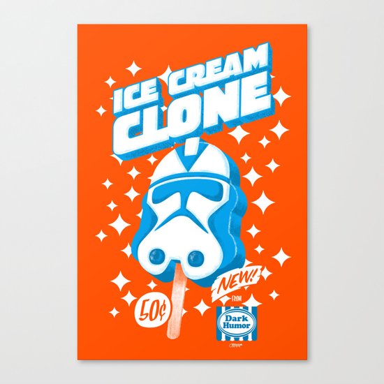 Ice Cream Clone Canvas Print