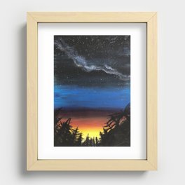 looking into the future Recessed Framed Print