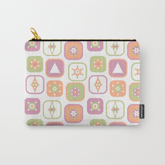 Abstract geometric pattern in pastel colors Carry-All Pouch