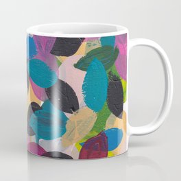 Bold Leaves Acrylic Abstract (Original) Coffee Mug
