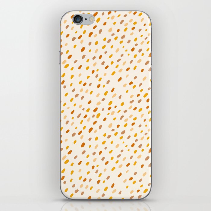 Cute Dots Earthy Boho Abstract Pattern iPhone Skin