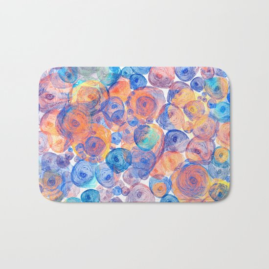 Floral abstract(44) Bath Mat