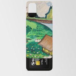 The cottage on the flower field Android Card Case