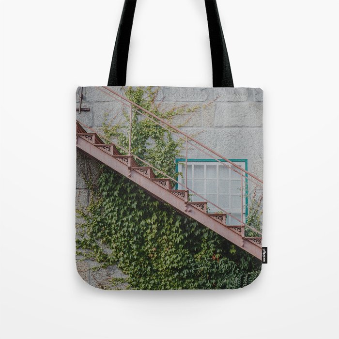 Stone House with Ivy Wall Tote Bag