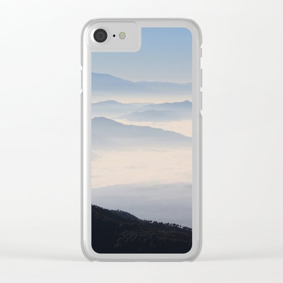 Blue Valley #mountains Clear iPhone Case