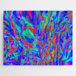Abstract Sharp Multi Colour Background. Jigsaw Puzzle