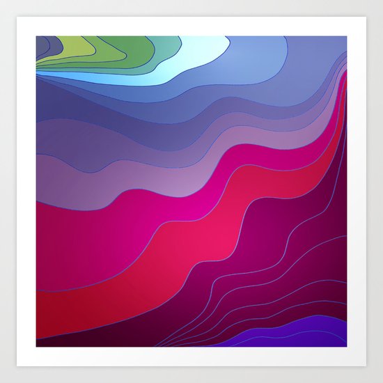BLURRED LINES Art Print