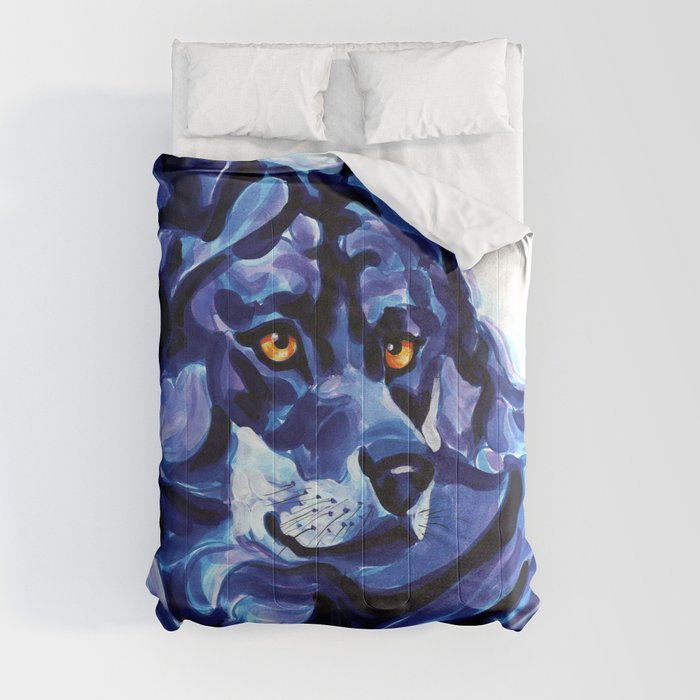 Blue Wolf Comforter