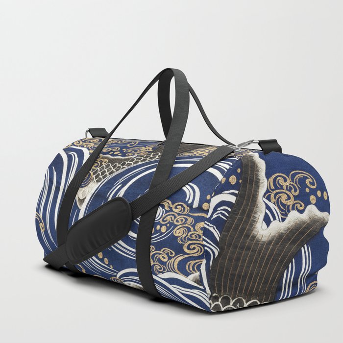 Gift Cover (Fukusa) with Carp in Waves Duffle Bag