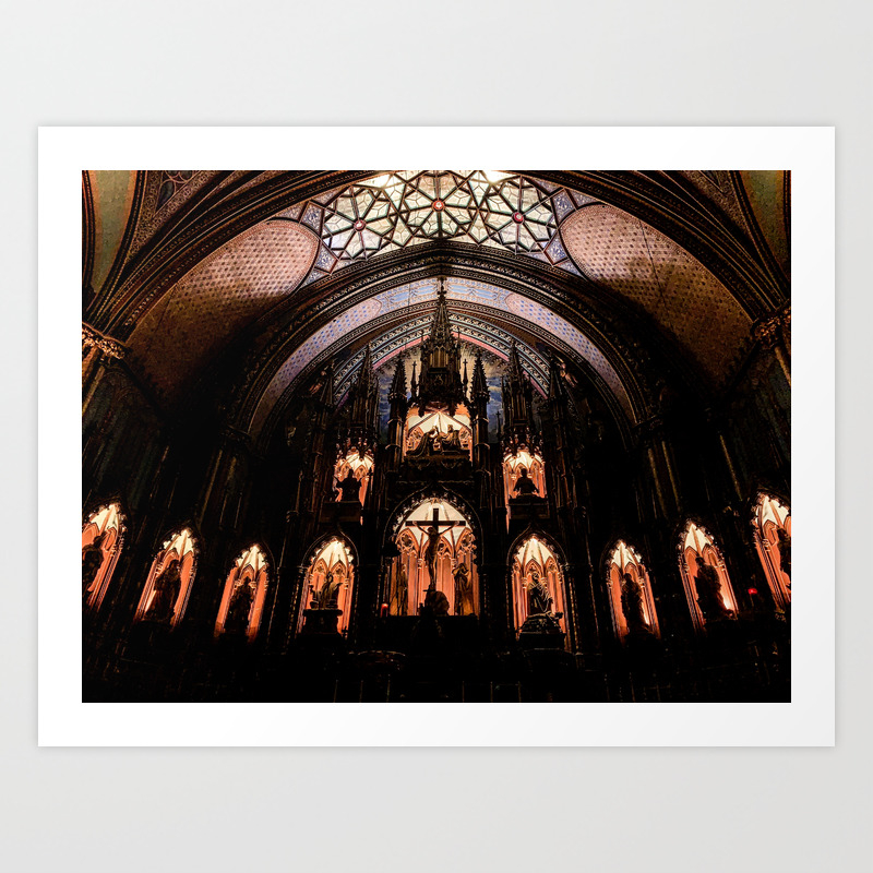 Inside Notre Dame Basilica Of Montreal Art Print By Twiceabroad Society6