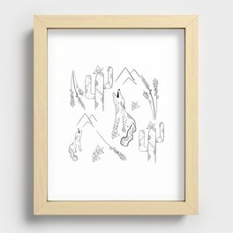 Wild Desert Recessed Framed Print