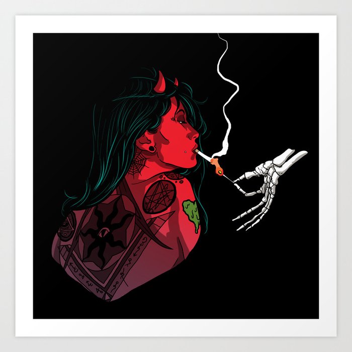 Demoness Ii Art Print By Harrymwilliams Society6