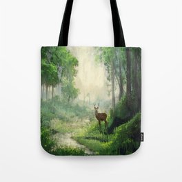 Stag In The Morning Light Tote Bag