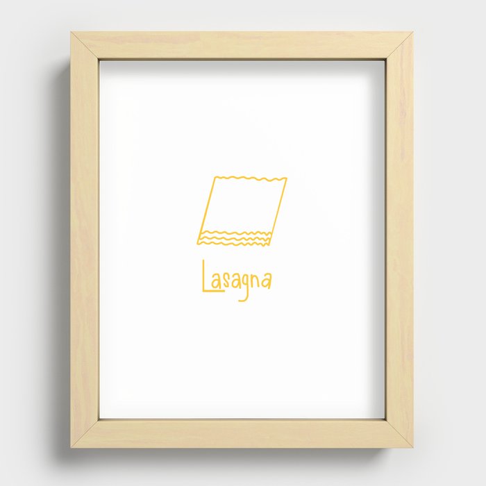 Lasagna Recessed Framed Print