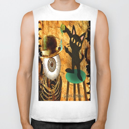 "The care of Monsieur Bone ( work combined with Batkei and Ganech ) Biker Tank