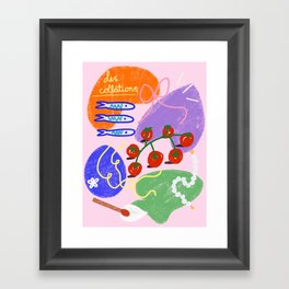 Snack Platter Framed Art Print