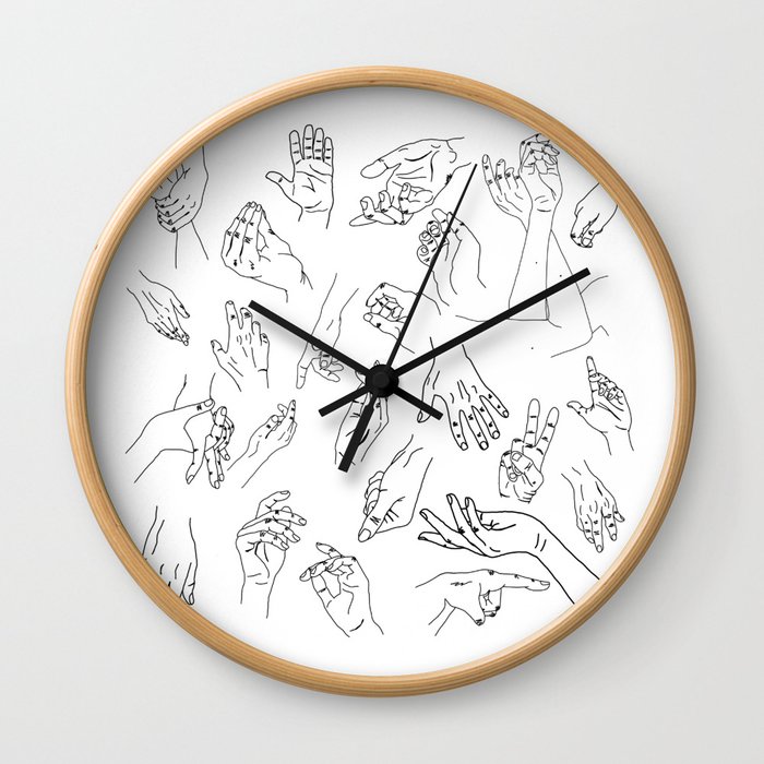 Hand Study 2 Wall Clock