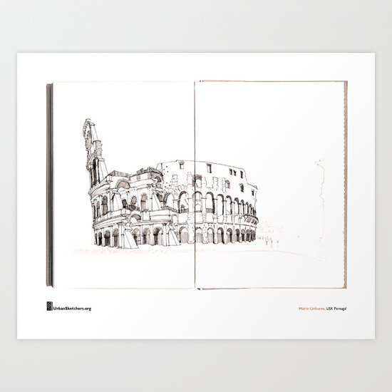 Mário Linhares "Colosseum Rome" Art Print