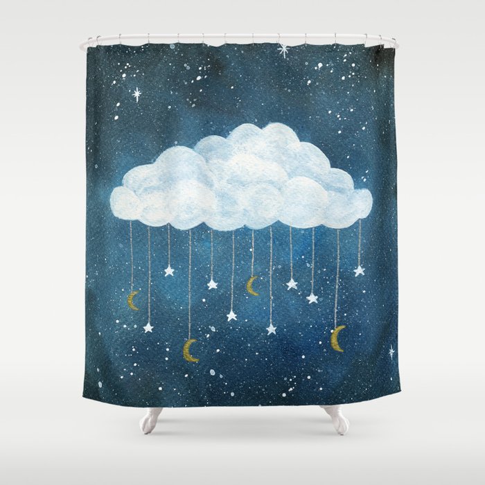 Dreams made of Moon and Stars Shower Curtain