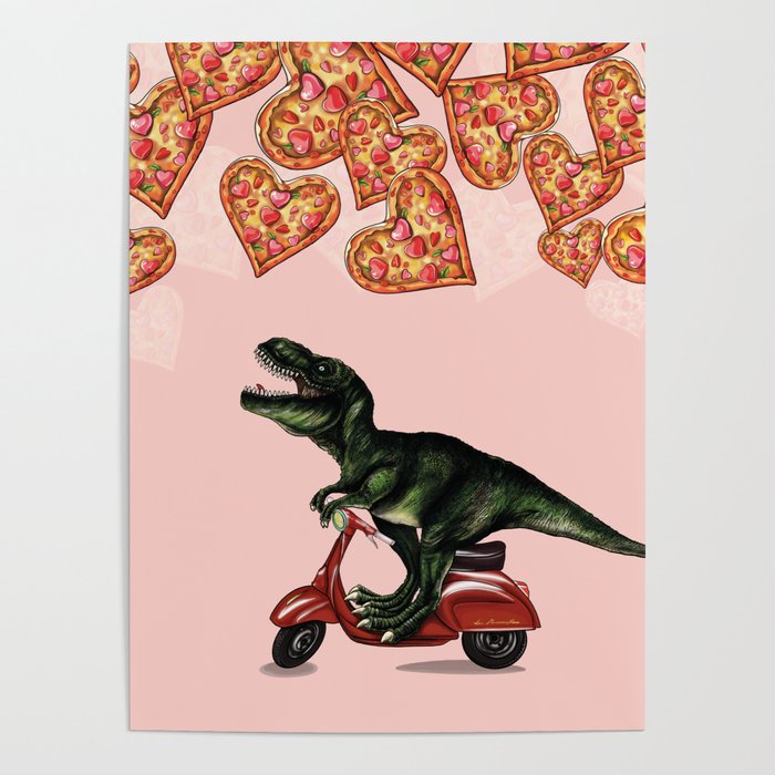 Dino in Love Poster