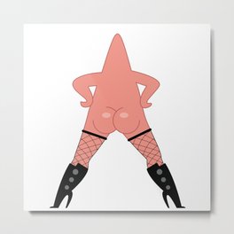 Sexy Patrick Star Metal Print | Starfishes, Sexypatrickstar, Fishnet, Pinkstarfish, Fishnets, Starfish, Graphicdesign, Patrickstar 