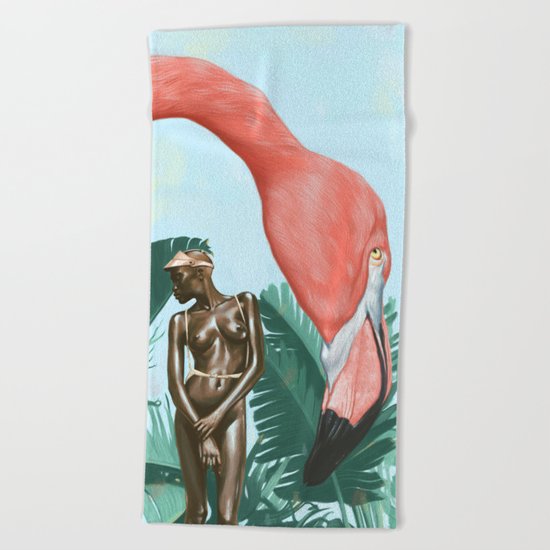 Mid Afternoon At The Plastic Garden Beach Towel