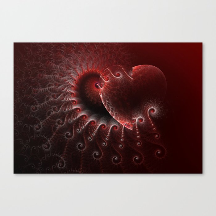 heart&spirals Canvas Print