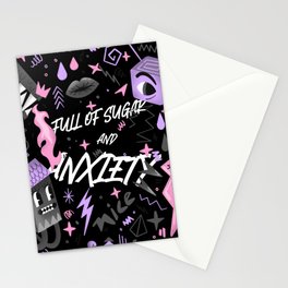 Full of sugar and anxiety Stationery Card