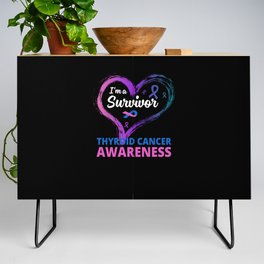 Love Support Thyroid Cancer Survivor Credenza