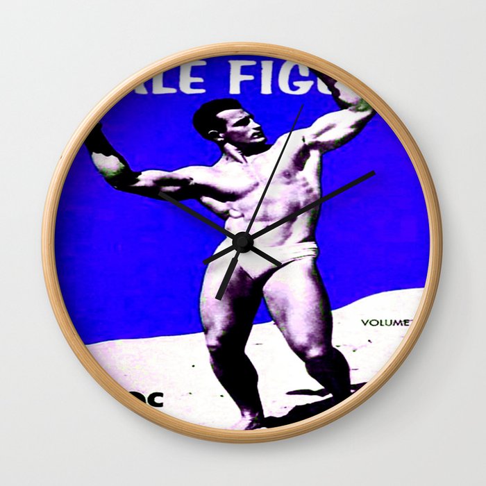 Male Figure 50 cents  Wall Clock