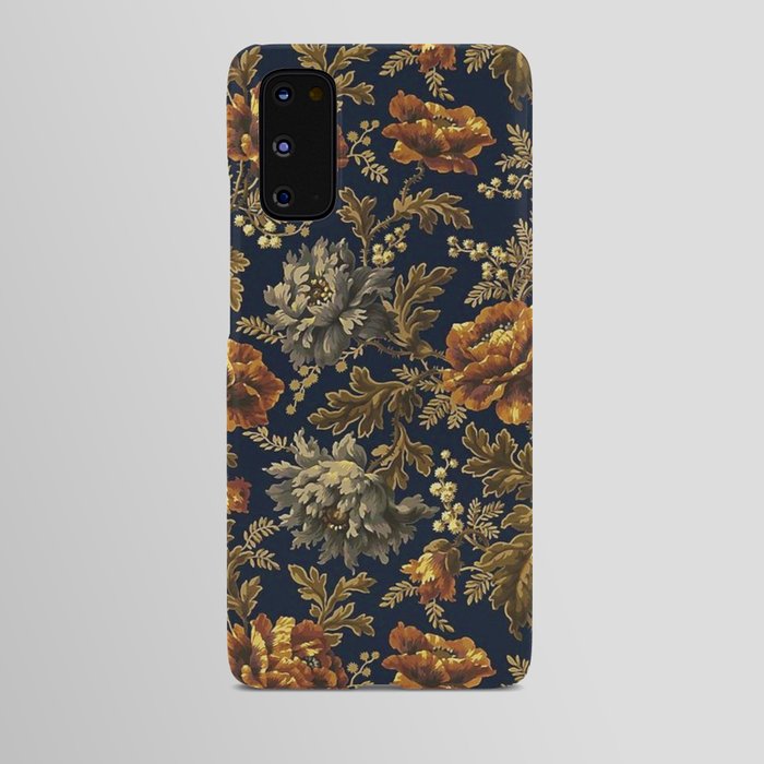 William Morris Poppy Textile Floral Tapestry Pattern Android Case